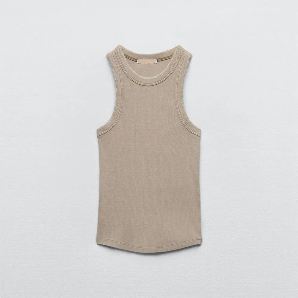 Simple Retro Workwear Women's Tank Top