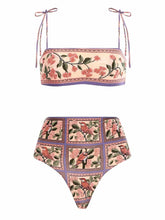 Load image into Gallery viewer, Bikini Swimwear Summer Flower &amp; Bird Design
