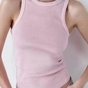 Simple Retro Workwear Women's Tank Top