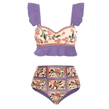 Load image into Gallery viewer, Bikini Swimwear Summer Flower &amp; Bird Design
