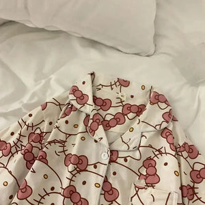 Anime Sanrio Short Pajamas Hello Kitty