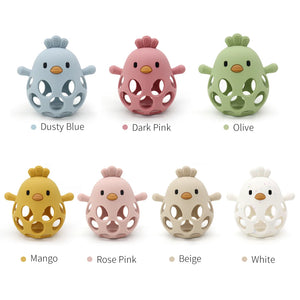 Baby Teether Toy Silicone  Chick Shape Teether  Dental Care Gums