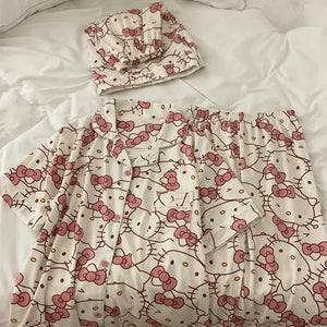 Anime Sanrio Short Pajamas Hello Kitty