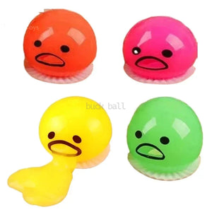 Squishy Puking Egg Yolk Stress Ball Yellow Goop Relieve Stress Toy Funny Squeeze Tricky Antistress Disgusting Egg Kids Toys