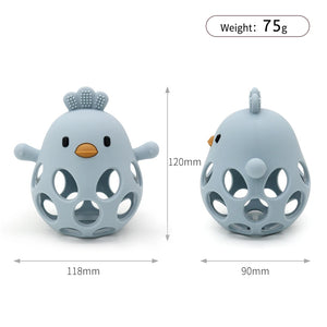 Baby Teether Toy Silicone  Chick Shape Teether  Dental Care Gums