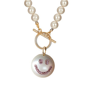 Floating Pearl Lariat Necklace