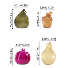 Load image into Gallery viewer, Creative Pomegranate Glass Vase, Fun Fruit Shaped Plant Hydroponic Container, Table Vase Glass Crafts, DIY Home Room Decor, 1Pcs
