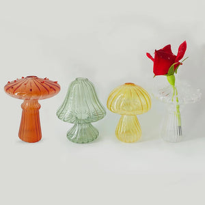 Glass Flower Vase Creative Plant Bottle Modern Transparent Art Flower Vases Home Desktop Decor Vaso Para Planta Home Decor Items