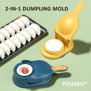 MINI 2 In 1 Dough Pressing Tool Set DIY Dumpling Maker Mould Manual Press Dumpling Crust Tool Dumpling Wrapper Maker Kitchen