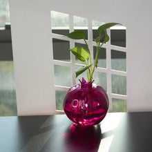 Load image into Gallery viewer, Creative Pomegranate Glass Vase, Fun Fruit Shaped Plant Hydroponic Container, Table Vase Glass Crafts, DIY Home Room Decor, 1Pcs
