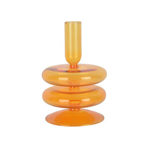 Taper Candle Holders Glass Decoration