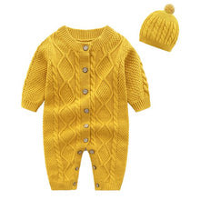 Load image into Gallery viewer, Newborn  Baby Girls Knit  Romper
